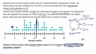 Biased and unbiased estimators from sampling distributions examples [upl. by Goulet]