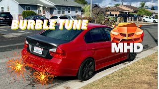 How to Burble Tune with MHD  Stock 335i [upl. by Fasano]