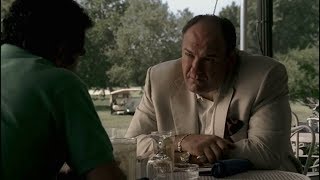 Tony And Little Carmine Lupertazzi Talk Leadership  The Sopranos HD [upl. by Ailerua]