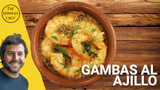 Gambas al ajillo  Garlic prawns [upl. by Nahsab394]