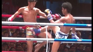 Muay Thai Fight  Sangmanee vs Muangthai Samui Festival  24th January 2016 [upl. by Norud647]