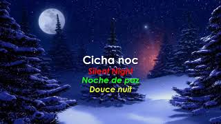 Cicha noc Silent Night  Noche de paz  Douce nuit  Polish song with Eng  Spa and Fr subtitles [upl. by Lellih]