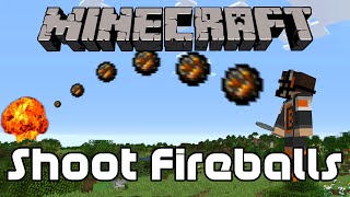 How to Shoot Fireballs in Minecraft [upl. by Assilrac691]