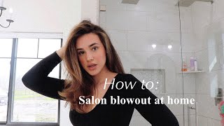 HOW TO SALON BLOWOUT AT HOME  Payten Silva [upl. by Anitsirhc]