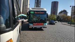 Nouveau Bus Parisien Bus RATP 59 Place dItalie  Gare de Clamart [upl. by Aniretake]