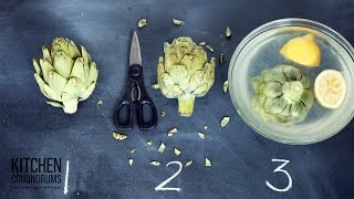 How to Steam and Eat an Artichoke  Kitchen Conundrums with Thomas Joseph [upl. by Benn499]