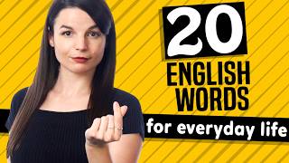 20 English Words for Everyday Life  Basic Vocabulary 1 [upl. by Rednave]