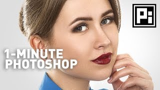 Skin Softening with Beautiful Texture  1Minute Photoshop Ep 4 [upl. by Walli476]