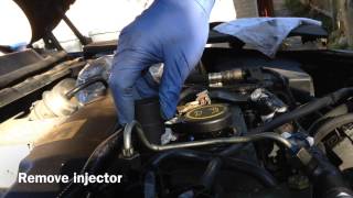 Ford Mondeo TDCI 20 Injector Removal [upl. by Hoshi88]