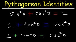 Pythagorean Identities  Examples amp Practice Problems Trigonometry [upl. by Goodard587]