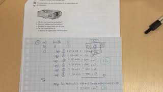 Oefen SO H1 onderdeel oppervlakte ruimtefiguren berekenen [upl. by Cyprian]