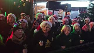 WHAT CHRISTMAS MEANS TO ME Rock Choir at Birkdale Lights Switch On 1st December 2024 [upl. by Rillis]