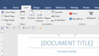 Table of Contents in Word 2016 [upl. by Theone810]