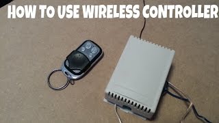 How To Use A Wireless RelayController [upl. by Aicirtap]