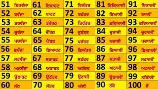 Ginti 1 to 100 Punjabi  1 ਤੋਂ 100 ਤੱਕ ਗਿਣਤੀ  Counting in Punjabi [upl. by Odilo264]