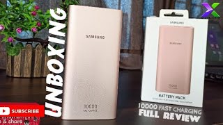 Samsung Power Bank 10000 mAh Fast Charge│TypeC│Dual Usb Port│Unboxing amp Review Testing [upl. by Ecnarrot]