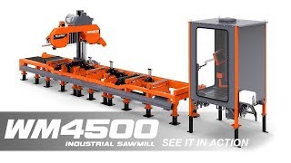 WM4500 Industrial Sawmill in Action  WoodMizer [upl. by Margaretha]