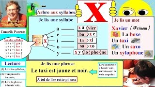 Apprentissage de la lecture Maternelle CP en Français  Alphabet  x X 26 [upl. by Tyson]