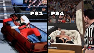 The Evolution Of Casket amp Buried Alive Matches In WWE Games [upl. by Einnhoj]