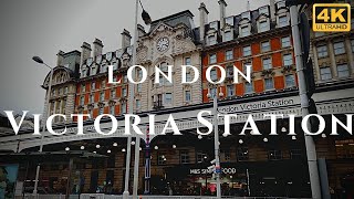 London Victoria Station Walk Through England 4K [upl. by Amhser]