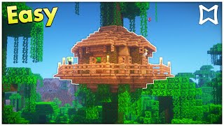 ► Minecraft Survival Jungle Tree House Tutorial EASY [upl. by Squire]