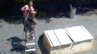 Buried In Blood Match  Swede Savard c VS Xristo CHW Championship Backyard Wrestling [upl. by Phyllida107]