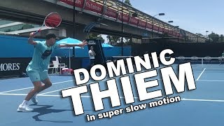 Dominic Thiem  1080p Slow Motion Practice Match 2019 [upl. by Ociral]