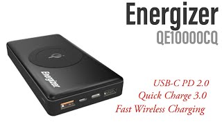 Energizer QE10000CQ Wireless power bank Review [upl. by Cockburn]