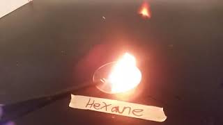 Methanol Acetone Hexane Cyclohexanol and Toluene combustion reactions [upl. by Wilhelm]