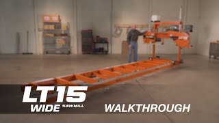 LT15WIDE Portable Sawmill Walkthrough  WoodMizer [upl. by Neufer]