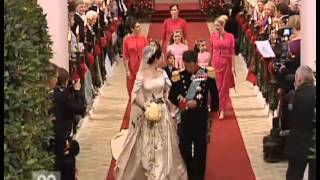 Frederik amp Marys Royal Wedding 2004 Departure from the Church [upl. by Hamitaf483]