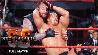 FULL MATCH quotStone Coldquot Steve Austin vs Undertaker  WWE Title Match SummerSlam 1998 [upl. by Erasaec]