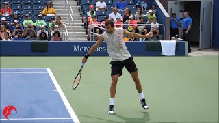 Tennis Backhand Slice In Slow Motion  Compilation [upl. by Aneeuqal]