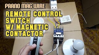 Remote Control Magnetic Contactor Switch  YAM  Local Electrician  Philippines [upl. by Jehiel]