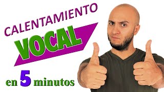 CALENTAMIENTO VOCAL RÁPIDO en 5 minutos COMO calentar LA VOZ [upl. by Freya]