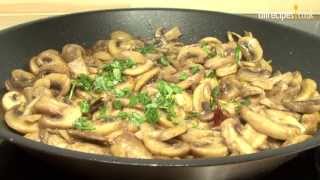 Tapas recipe  Spanish garlic mushrooms [upl. by Aenil]