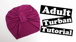 Adult Turban Free Pattern amp tutorial [upl. by Aicertap955]