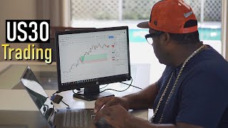 How To Day Trade US30 Step By Step For Beginners  Simple Trading Guide [upl. by Eecrad258]