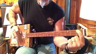 Wild Thing lesson and Uncle Mark’s easy beginner guide to your new 3 string Cigar Box Guitar [upl. by Mourant568]