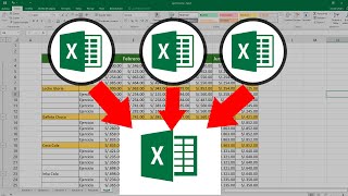 Cómo juntar varias tablas de excel en una sola Concatenar tablas en Excel [upl. by Yeslah]