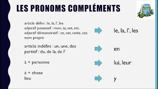 Les pronoms compléments [upl. by Garett]