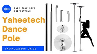 Yaheetech Portable Dance Pole Upper Adjustment Installation Guide dancepole [upl. by Aila]