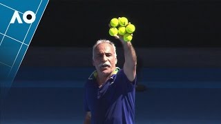 Legends BahramiSantoro v CashIvanisevic match highlights 1R  Australian Open 2017 [upl. by Lexi]