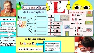 Apprentissage de la lecture Maternelle CP en Français  Alphabet  L l 8 [upl. by Heffron]