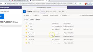 TEAMS crear carpetas y subir archivos [upl. by Corvin]