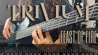 TRIVIUM  Feast of Fire Bass Cover  TABS [upl. by Thorncombe]