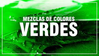 CÓMO HACER EL COLOR VERDE ✅ Mezclas de Colores Fácil 🎨 [upl. by Edgerton947]