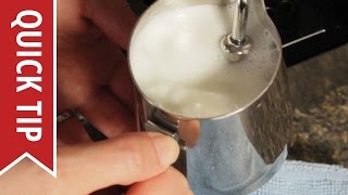 How to AutoFroth Milk for Lattes [upl. by Lawlor]