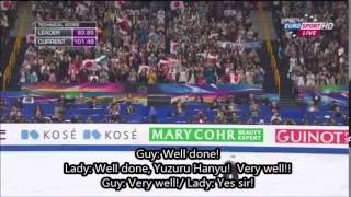 Yuzuru Hanyu best comments Worlds 2014 [upl. by Butler]