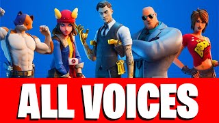 All Bosses Voices in Fortnite Season 2 Chapter 2 [upl. by Anyela]